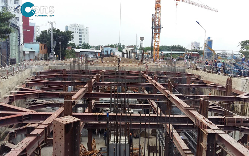 thi công tầng hầm