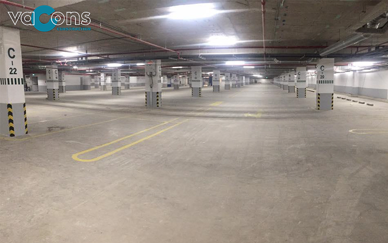 thi công tầng hầm