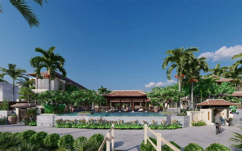 thiết kế cảnh quan khu resort