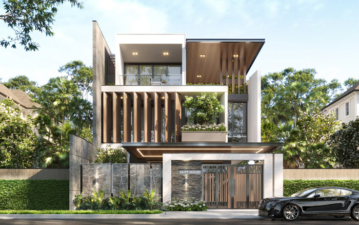 xây nhà kiểu resort