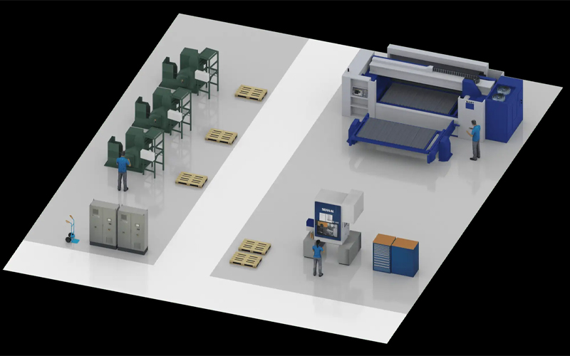 layout nhà xưởng