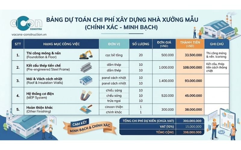 Bảng giá tham khảo